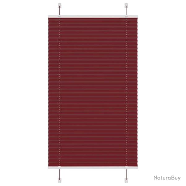 Store pliss� rouge bordeaux 70x150 cm largeur du tissu 69,4 cm alsavelo