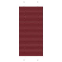 Store pliss&eacute; rouge bordeaux 55x150 cm largeur du tissu 54,4 cm alsavelo
