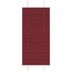 Store pliss&eacute; rouge bordeaux 60x150 cm largeur du tissu 59,4 cm alsavelo