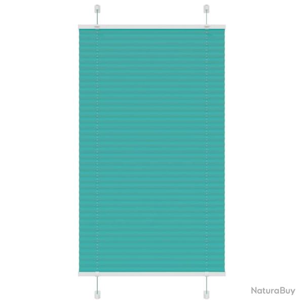 Store pliss� vert p�trole 75x150 cm largeur du tissu 74,4 cm alsavelo