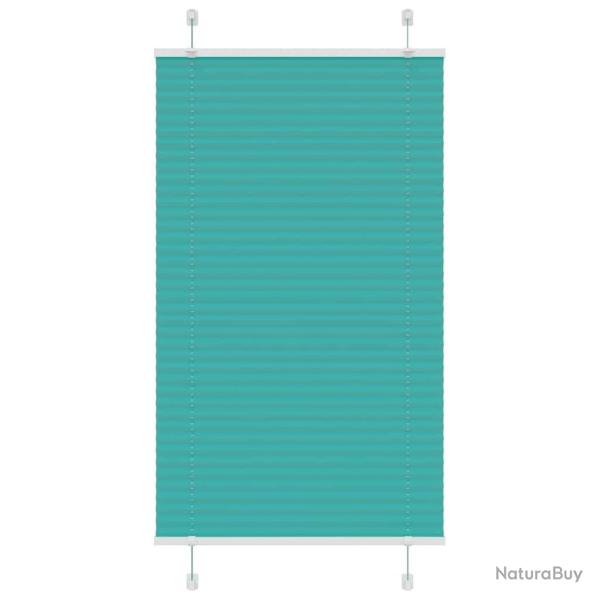 Store pliss� vert p�trole 70x100 cm largeur du tissu 69,4 cm alsavelo