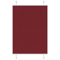 Store pliss&eacute; rouge bordeaux 85x150 cm largeur du tissu 84,4 cm alsavelo