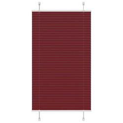 Store pliss&eacute; rouge bordeaux 80x150 cm largeur du tissu 79,4 cm alsavelo