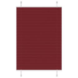 Store pliss&eacute; rouge bordeaux 100x150 cm largeur du tissu 99,4 cm alsavelo