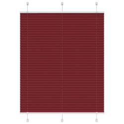 Store pliss&eacute; rouge bordeaux 105x150 cm largeur du tissu 104,4cm alsavelo