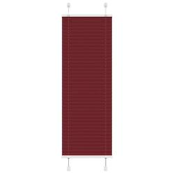 Store pliss&eacute; rouge bordeaux 40x150 cm largeur du tissu 39,4 cm alsavelo