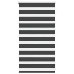 Store z&egrave;bre noir 80x100 cm largeur du tissu 75,9 cm polyester alsavelo