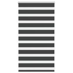 Store z&egrave;bre noir 85x100 cm largeur du tissu 80,9 cm polyester alsavelo