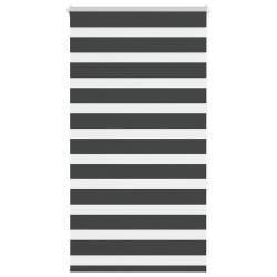 Store z&egrave;bre noir 90x150 cm largeur du tissu 85,9 cm polyester alsavelo