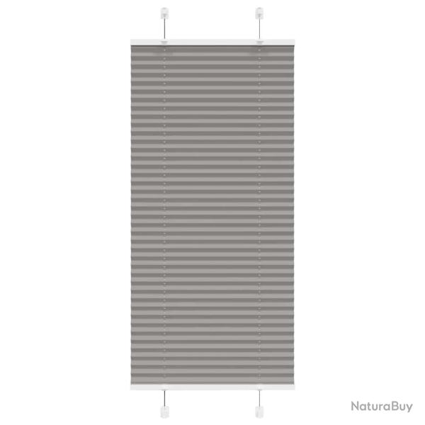 Store pliss� anthracite 60x150 cm largeur du tissu 59,4 cm alsavelo
