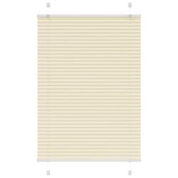 Store pliss&eacute; cr&egrave;me 100x150 cm largeur du tissu 99,4cm polyester alsavelo
