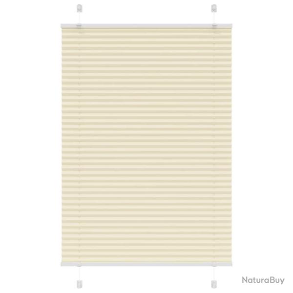 Store pliss� cr�me 100x150 cm largeur du tissu 99,4cm polyester alsavelo