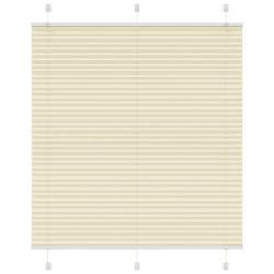 Store pliss&eacute; cr&egrave;me 115x100cm largeur du tissu 114,4cm polyester alsavelo