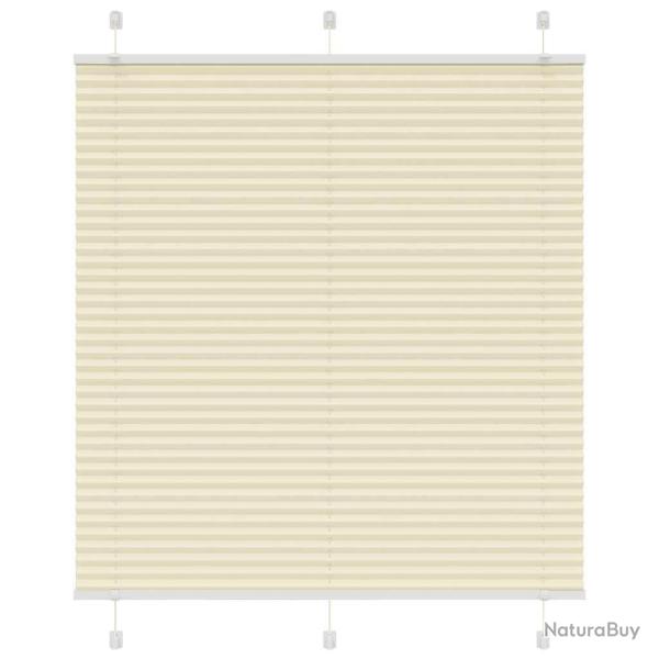 Store pliss� cr�me 115x100cm largeur du tissu 114,4cm polyester alsavelo
