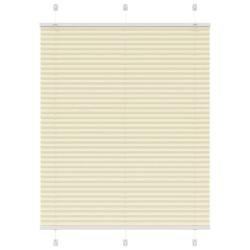 Store pliss&eacute; cr&egrave;me 105x150cm largeur du tissu 104,4cm polyester alsavelo