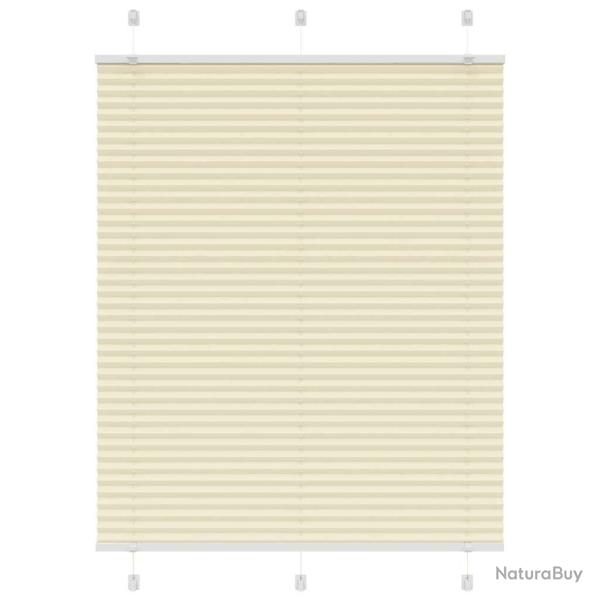 Store pliss� cr�me 105x150cm largeur du tissu 104,4cm polyester alsavelo