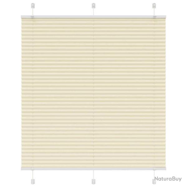 Store pliss� cr�me 120x100cm largeur du tissu 119,4cm polyester alsavelo