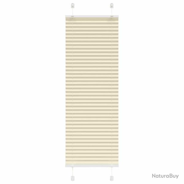 Store pliss� cr�me 50x150 cm largeur du tissu 49,4 cm polyester alsavelo