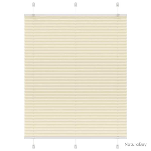 Store pliss� cr�me 110x150cm largeur du tissu 109,4cm polyester alsavelo