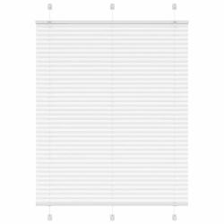 Store pliss&eacute; blanc 105x100cm largeur du tissu 104,4cm polyester alsavelo