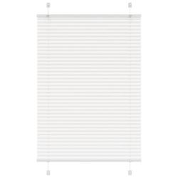 Store pliss&eacute; blanc 100x150 cm largeur du tissu 99,4cm polyester alsavelo