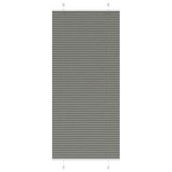 Store pliss&eacute; anthracite 95x200 cm largeur du tissu 94,4 cm alsavelo