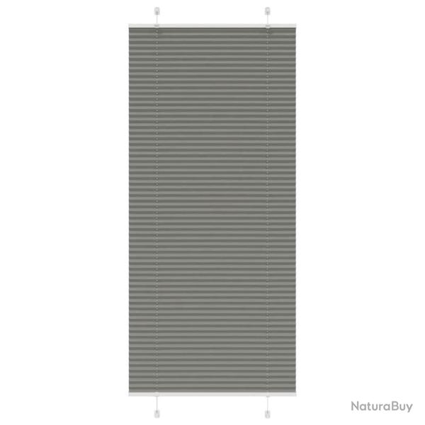 Store pliss� anthracite 95x200 cm largeur du tissu 94,4 cm alsavelo