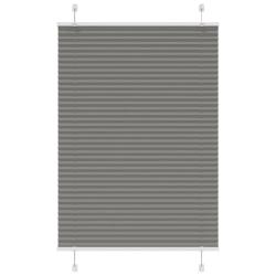 Store pliss&eacute; anthracite 95x150 cm largeur du tissu 94,4 cm alsavelo