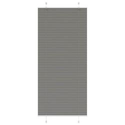 Store pliss&eacute; anthracite 90x200 cm largeur du tissu 89,4 cm alsavelo