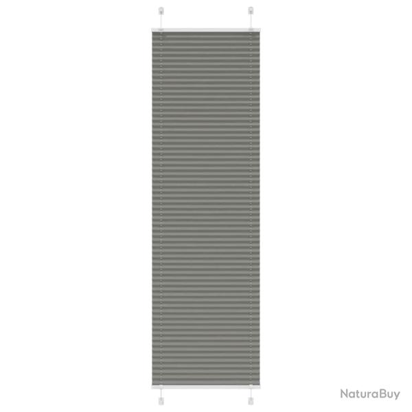 Store pliss� anthracite 60x200 cm largeur du tissu 59,4 cm alsavelo
