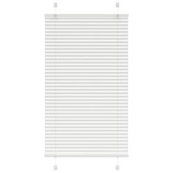 Store pliss&eacute; blanc 75x100 cm largeur du tissu 74,4 cm polyester alsavelo