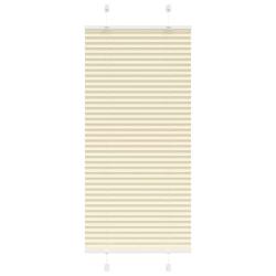 Store pliss&eacute; cr&egrave;me 55x150 cm largeur du tissu 54,4 cm polyester alsavelo