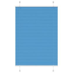 Store pliss&eacute; bleu 100x150 cm largeur du tissu 99,4cm polyester alsavelo