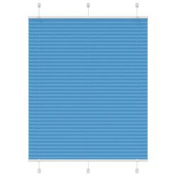 Store pliss&eacute; bleu 105x150 cm largeur du tissu 104,4cm polyester alsavelo