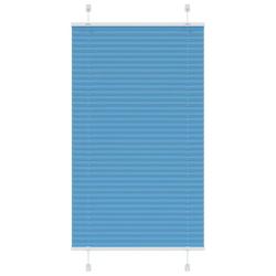 Store pliss&eacute; bleu 70x150 cm largeur du tissu 69,4 cm polyester alsavelo