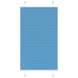 Store pliss&eacute; bleu 70x100 cm largeur du tissu 69,4 cm polyester alsavelo