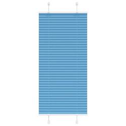 Store pliss&eacute; bleu 55x150 cm largeur du tissu 54,4 cm polyester alsavelo