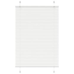 Store pliss&eacute; blanc 85x100 cm largeur du tissu 84,4 cm polyester alsavelo