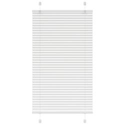 Store pliss&eacute; blanc 80x100 cm largeur du tissu 79,4 cm polyester alsavelo