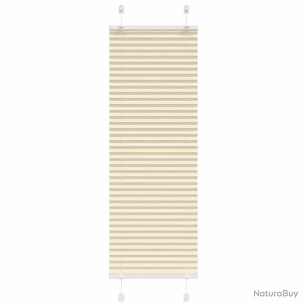 Store pliss� cr�me 40x150 cm largeur du tissu 39,4 cm polyester alsavelo