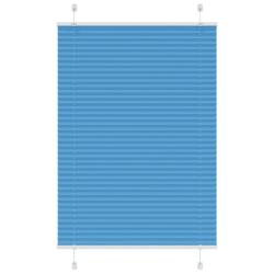 Store pliss&eacute; bleu 85x100 cm largeur du tissu 84,4 cm polyester alsavelo