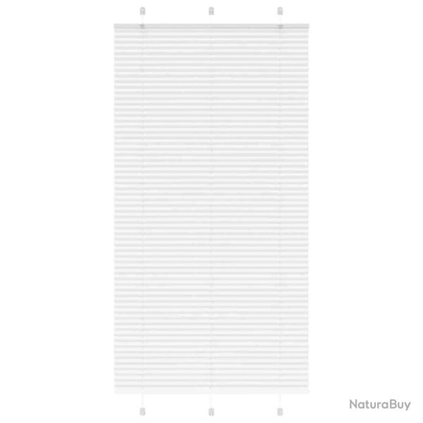 Store pliss� blanc 105x200cm largeur du tissu 104,4cm polyester alsavelo