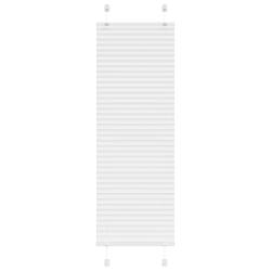 Store pliss&eacute; blanc 40x100 cm largeur du tissu 39,4 cm polyester alsavelo
