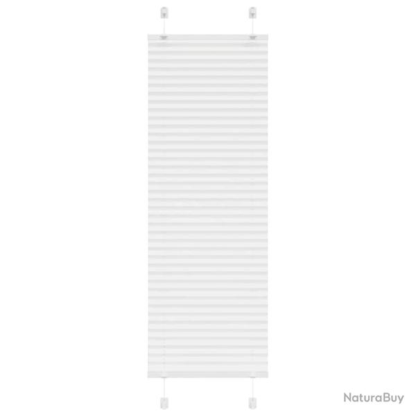 Store pliss� blanc 50x100 cm largeur du tissu 49,4 cm polyester alsavelo