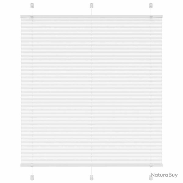 Store pliss� blanc 120x150cm largeur du tissu 119,4cm polyester alsavelo