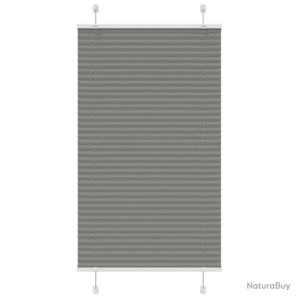 Store pliss� anthracite 75x150 cm largeur du tissu 74,4 cm alsavelo