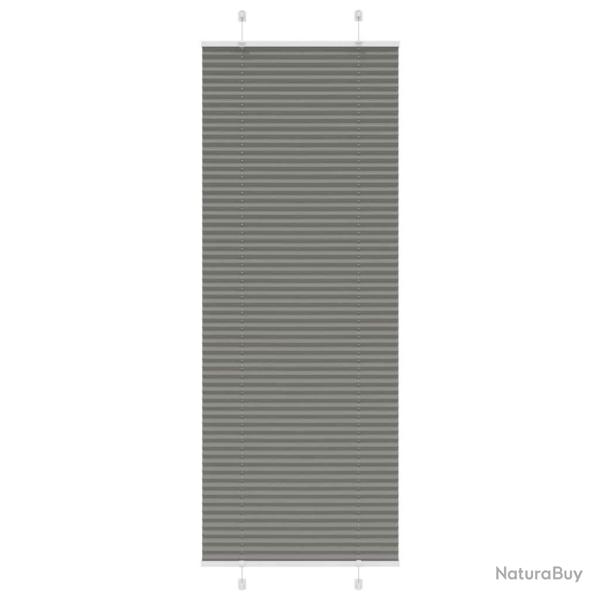 Store pliss� anthracite 80x200 cm largeur du tissu 79,4 cm alsavelo