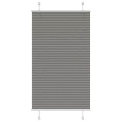 Store pliss&eacute; anthracite 80x150 cm largeur du tissu 79,4 cm alsavelo