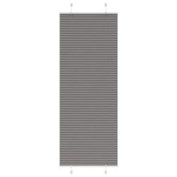 Store pliss&eacute; anthracite 75x200 cm largeur du tissu 74,4 cm alsavelo