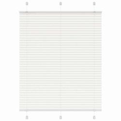 Store pliss&eacute; blanc 110x100cm largeur du tissu 109,4cm polyester alsavelo